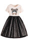 Kids Dress Short Sleeve Black