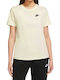 Nike Club Damen Sportlich T-shirt Weiß