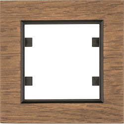 Hager Wood Antique Oak Cadru Comutator Montare Verticală în Culoare Bronz WL9016