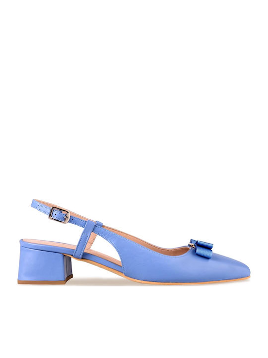 Sagiakos Blue Heels with Strap