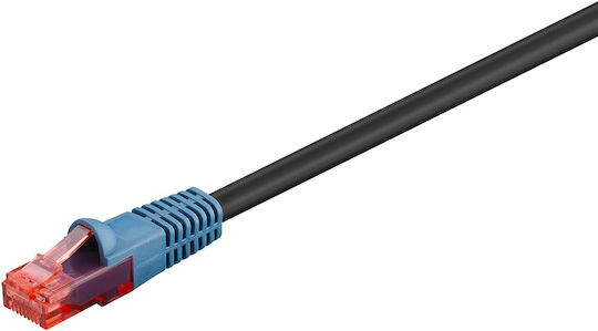 Goobay U/UTP Cat.6 (Gigabit) Καλώδιο Δικτύου Ethernet 40m Μαύρο