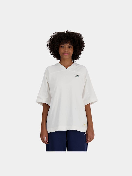 New Balance Γυναικείο T-shirt Λευκή