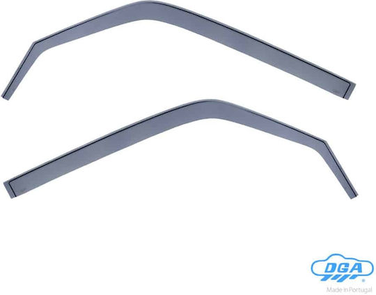 Heko Set of Windbreakers Front Car Dark Fime for Mitsubishi Pajero Pinin 1998-2004 2pcs