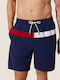 Ysabel Mora Men's Long Swim Shorts Blue Red & Inner Pockets Men's Swimwear Summer Collection 90169
