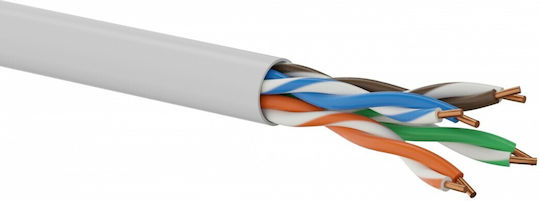 Q-Lantec U/UTP Cat.5e Кабел за Ethernet мрежа без конектори 500м Сив 1бр