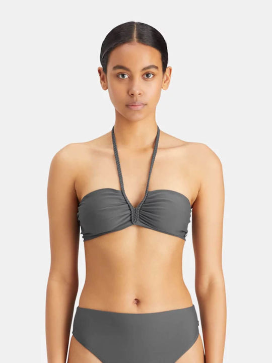 Scotch & Soda Strapless Bikini Top Γκρι