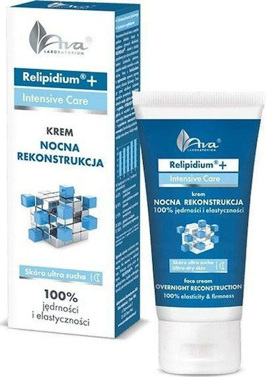 Ava Laboratorium Relipidum+ Cremă de Față Rich Hidratare și Anti-îmbătrânire de Noapte împotriva Roșeții cu Ceramide și Probiotice 50ml
