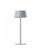 Brilliant Metall Tischlampe LED mit Gray Schirm und Basis