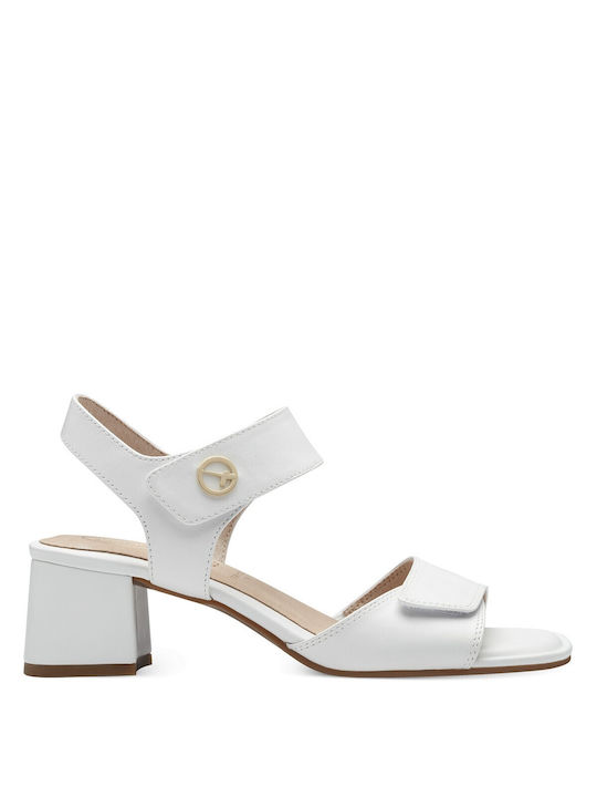 Tamaris Leather Women's Sandals White