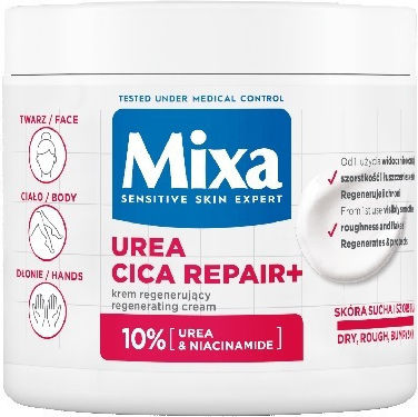 Mixa Urea Cica Repair+ Regenerierende Creme Gesicht Hände Körper 400ml