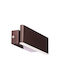 MSA Lamp Wall with Integrated LED and Natural White Light Brown