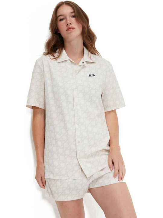 Sartoria Willard Langärmelig Damen Hemd Beige