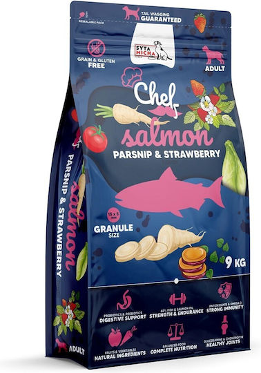 9kg Dry Food Grain-Free & Gluten-Free for Adult Dogs with Salmon and Fish