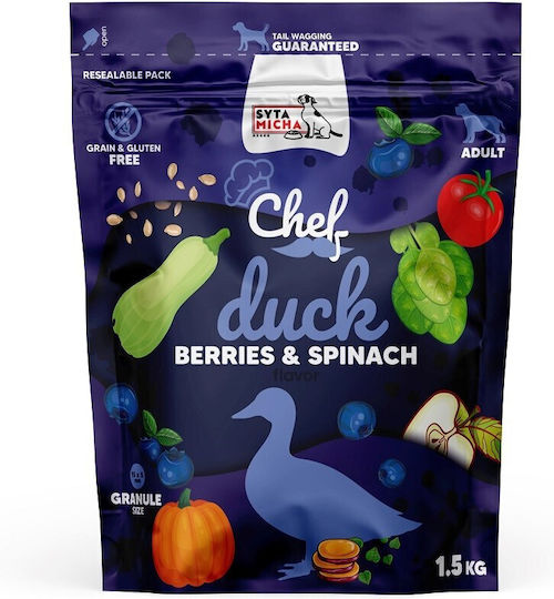 1.5kg Dry Food Grain-Free & Gluten-Free for Adult Dogs with Duck