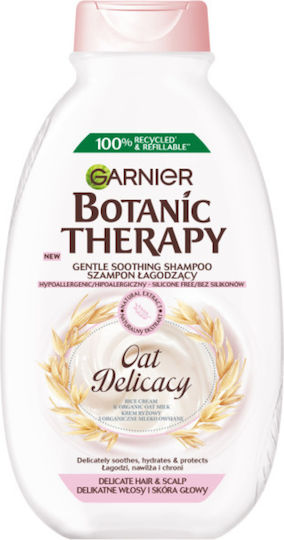 Garnier Botanic Therapy Oat Delicacy Shampoos für Empfindliche Kopfhaut für Zerbrechlich Haare 400ml