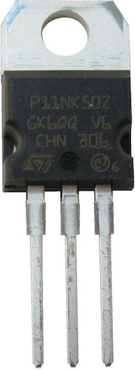STP11NK50Z N-CHANNEL 500V - 0.52Ω - 10A 125W, Zener-Protected SuperMESH Power MOSFET, TO-220 Transistor