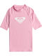 Roxy Whole Hearted Kids Swimwear Rashguard Prism Pink