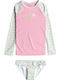 Roxy Hibiline Kids Swimwear Long Sleeve Shirt White