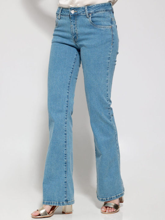 Damenjeans Schlaghose in Bootcut-Passform Light Blue