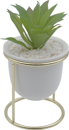 Künstliche Pflanze im Töpfchen Gold 18cm Uncle George