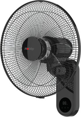 Hobby HWF-80613 Wall Fan 55W Diameter 40cm with Remote Control