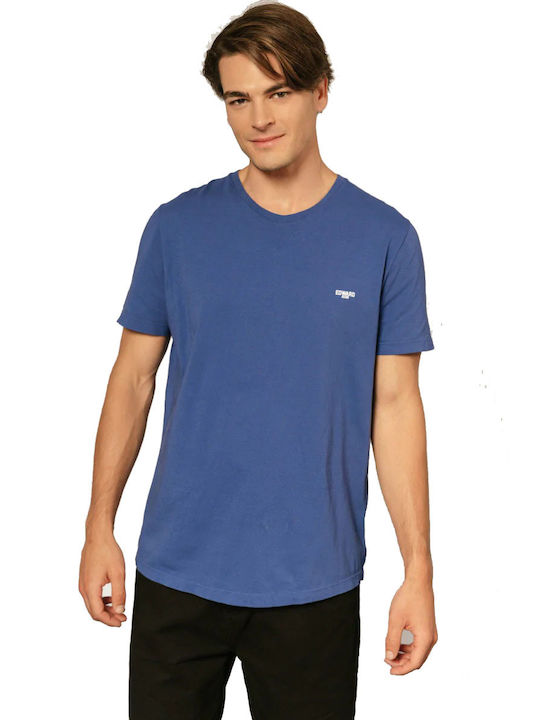 Edward Jeans Men's Short Sleeve T-shirt Blue