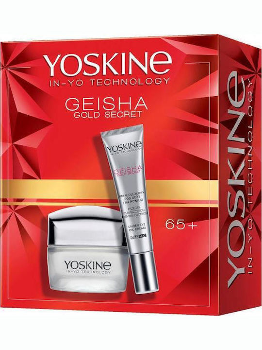 Yoskine Geisha Gold Secret Set Дневен нощен крем 65+ 50ml + Околоочен крем 15ml Yoskine Geisha Gold Secret Set Дневен нощен крем 65+ 50ml + Околоочен крем 15ml
