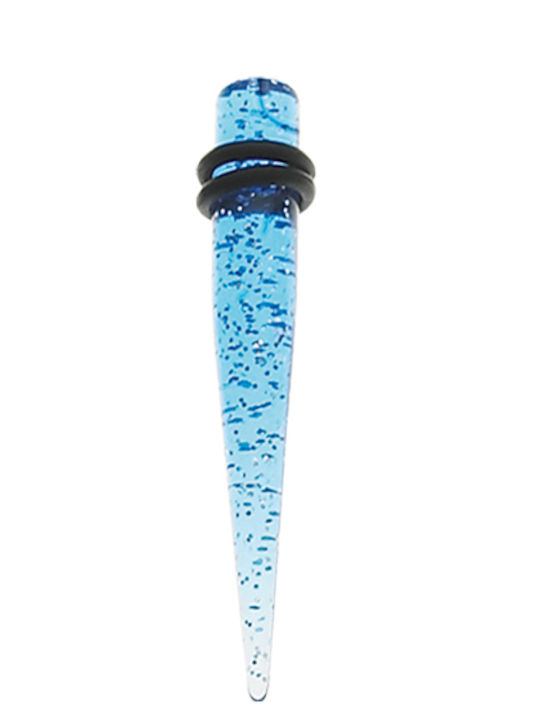 Σκουλαρίκι Stretching από Ατσάλι 5mm Γαλάζιο
