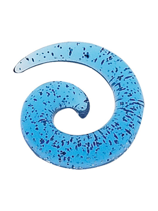 Σκουλαρίκι Stretching Spiral από Ατσάλι 8mm Μπλε