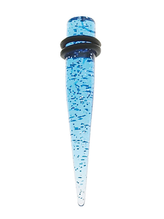 Σκουλαρίκι Stretching από Ατσάλι 8mm Γαλάζιο