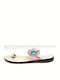 Roxy Qlwsl332/wht Bengal Ii Women's Sandals Leather Wooden Sole White Beige Brown Leather Sandals Beads