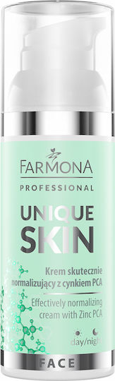 Farmona Unique Skin With Zinc Pca Ενυδατική Κρέμα Προσώπου κατά της Ακμής με Κολλαγόνο 50ml