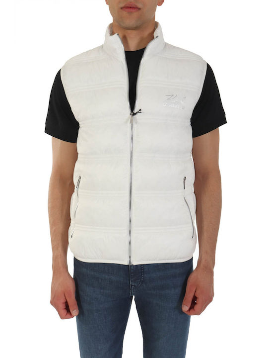 Karl Lagerfeld Men's Sleeveless Jacket White