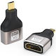 PremiumCord Μετατροπέας micro HDMI male σε HDMI female 1τμχ (kphdma-44)