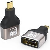 PremiumCord Μετατροπέας micro HDMI male σε HDMI female 1τμχ (kphdma-44)