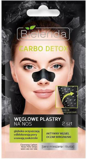 Bielenda Carbo Detox Carbon Nose Strips 2 Pcs