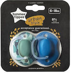 Tommee Tippee Pacifiers Silicone Soother for 6-18 months 2pcs