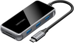 Vention USB Hub 3 Ports (USB-C / USB-A) + Ethernet