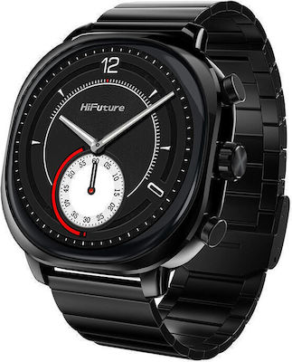 HiFuture AIX Waterproof Smartwatch with Heart Rate Monitor (Black)