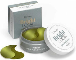 Clavier Bright Look Hydrogel Eye Patches Gold Black Pearl 60 Pcs