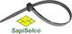 Sapiselco Sapiselco Kunststoff Kabelbinder 430mmx4.5mm in Schwarz Farbe (100 Stück) 96448-D