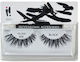 Ibra A Pair False Eyelashes on a Strip Glam 400 Black