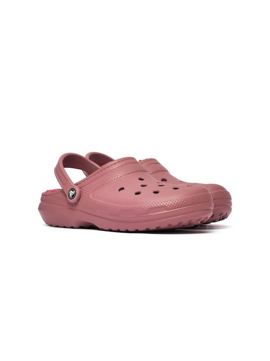 Crocs Classic Lined Clog Σαμπό Ροζ