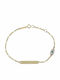 Kontopoulos Kids Bracelet ID from Gold 14K with Evil Eye