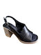 Leather Sandals Anatomic Black