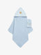 Mothercare Hooded Baby Bath Towel Light Blue
