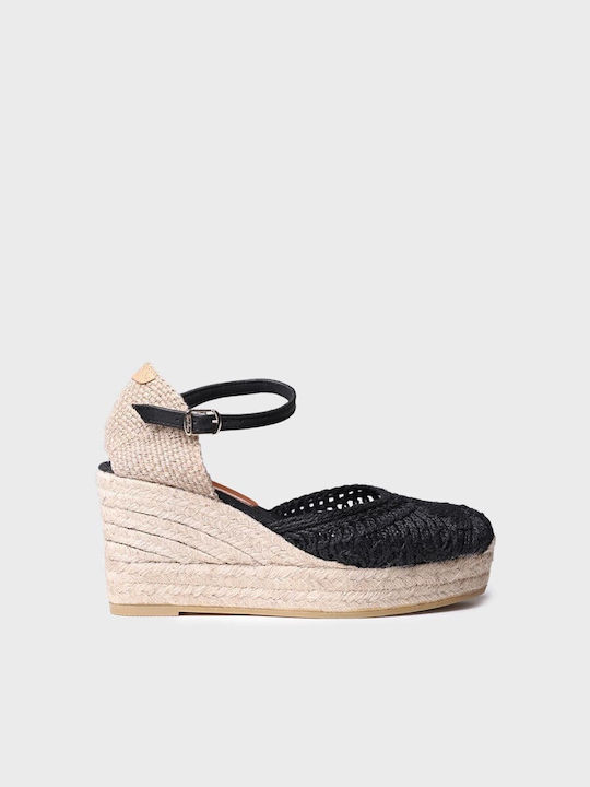 Women's Platform Espadrilles Black