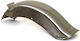 MCS Motorcycle Wheel Mudguard Silver 1pcs