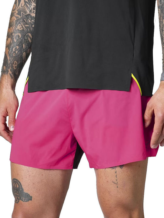 Women's Leather Sporty Shorts Fuchsia