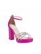 Beatris B4080 Fuchsia Sandals Strass